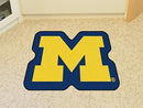 Custom Rugs NCAA Michigan Mascot Custom Shape Mat