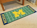 Hallway Runner Rug NCAA Michigan Runner Mat 30"x72"