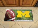 Custom Welcome Mats NCAA Michigan Scraper Mat 19"x30" Ball