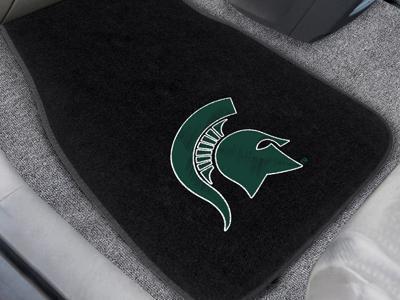 Car Floor Mats NCAA Michigan State 2-pc Embroidered Front Car Mats 18"x27"