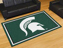 5x8 Area Rugs NCAA Michigan State 5'x8' Plush Rug