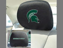 Custom Floor Mats NCAA Michigan State Head Rest Cover 10"x13"