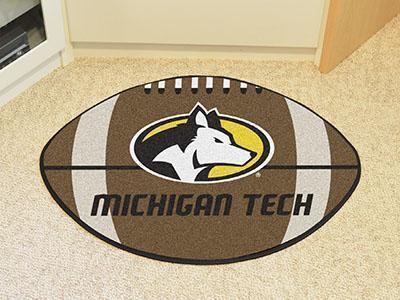 Modern Rugs NCAA Michigan Tech Football Ball Rug 20.5"x32.5"