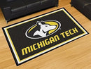 5x8 Area Rugs NCAA Michigan Tech University 5'x8' Plush Rug