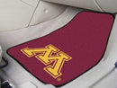 Weather Car Mats NCAA Minnesota 2-pc Carpeted Front Car Mats 17"x27"