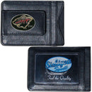 NCAA - Minnesota Wild Leather Cash & Cardholder-Wallets & Checkbook Covers,Cash & Cardholders,College Cash & Cardholders-JadeMoghul Inc.