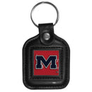 NCAA - Mississippi Rebels Square Leatherette Key Chain-Key Chains,Leatherette Key Chains,College Leatherette Key Chains-JadeMoghul Inc.