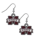 NCAA - Mississippi St. Bulldogs Dangle Earrings-Jewelry & Accessories,Earrings,Dangle Earrings,Dangle Earrings,College Dangle Earrings-JadeMoghul Inc.