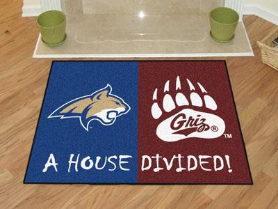 Large Rugs NCAA Montana  State House Divided Rug 34"x45"