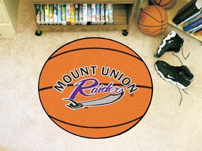 Round Rugs For Sale NCAA Mount Union Basketball Mat 27" diameter