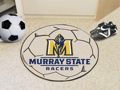 Round Indoor Outdoor Rugs NCAA Murray State Soccer Ball 27" diameter