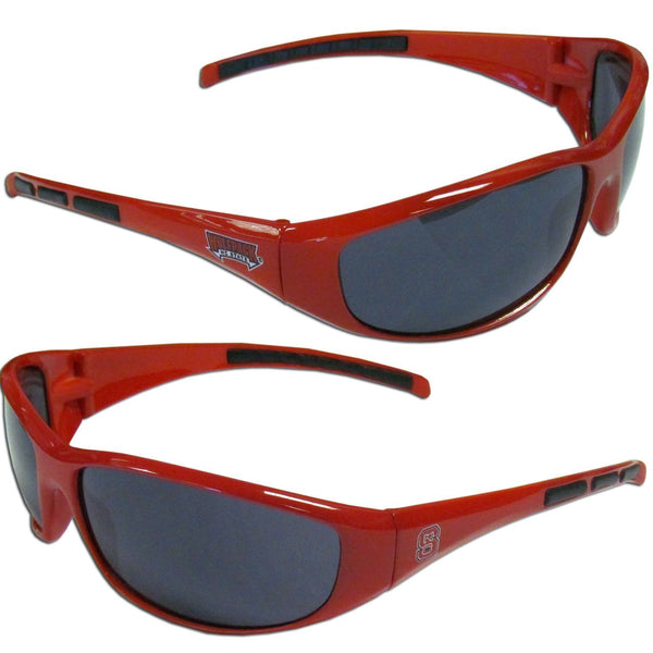 NCAA - N. Carolina St. Wolfpack Wrap Sunglasses-Sunglasses, Eyewear & Accessories,Sunglasses,Wrap Sunglasses,College Wrap Sunglasses-JadeMoghul Inc.