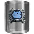NCAA - N. Carolina Tar Heels Steel Can Cooler Flame Emblem-Beverage Ware,Can Coolers,College Can Coolers-JadeMoghul Inc.