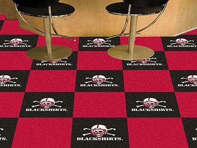 Cheap Carpet NCAA Nebraska Blackshirts 18"x18" Carpet Tiles