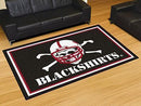 5x8 Area Rugs NCAA Nebraska Blackshirts 5'x8' Plush Rug