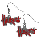 NCAA - Nebraska Cornhuskers Dangle Earrings-Jewelry & Accessories,Earrings,Dangle Earrings,Dangle Earrings,College Dangle Earrings-JadeMoghul Inc.