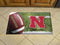 Welcome Door Mat NCAA Nebraska Scraper Mat 19"x30" Ball