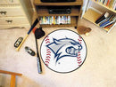 Round Rugs NCAA New Hampshire Baseball Mat 27" diameter