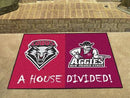 Custom Door Mats NCAA New Mexico New Mexico State Divided Rug 33.75"x42.5"