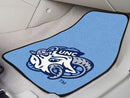 Custom Car Mats NCAA North Carolina 2-pc Carpeted car Mats 17"x27"