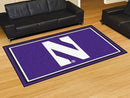 5x8 Area Rugs NCAA Northwestern 5'x8' Plush Rug