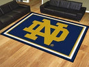 8x10 Rug NCAA Notre Dame (ND) 8'x10' Plush Rug