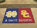 Custom Mats NCAA Notre Dame USC Divided Rug 33.75"x42.5"