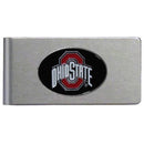 NCAA - Ohio St. Buckeyes Brushed Metal Money Clip-Wallets & Checkbook Covers,Money Clips,Brushed Money Clips,College Brushed Money Clips-JadeMoghul Inc.