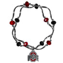 NCAA - Ohio St. Buckeyes Crystal Bead Bracelet-Jewelry & Accessories,Bracelets,Crystal Bead Bracelets,College Crystal Bead Bracelets-JadeMoghul Inc.