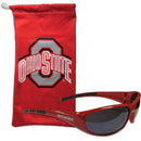 NCAA - Ohio St. Buckeyes Sunglass and Bag Set-Sunglasses, Eyewear & Accessories,Sunglass and Accessory Sets,Sunglass and Bag Sets,College Sunglass and Bag Sets-JadeMoghul Inc.