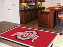 5x8 Rug NCAA Ohio State 5'x8' Plush Rug
