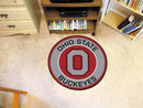 Round Outdoor Rugs NCAA Ohio State Roundel Mat 27" diameter