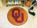 Round Area Rugs NCAA Oklahoma Basketball Mat 27" diameter