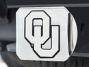 Trailer Hitch Covers NCAA Oklahoma Chrome Hitch Cover 4 1/2"x3 3/8"