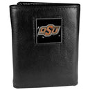 NCAA - Oklahoma State Cowboys Deluxe Leather Tri-fold Wallet-Wallets & Checkbook Covers,Tri-fold Wallets,Deluxe Tri-fold Wallets,Window Box Packaging,College Tri-fold Wallets-JadeMoghul Inc.
