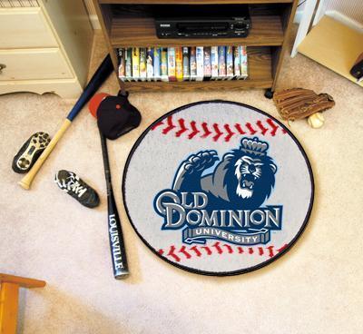 Round Rugs NCAA Old Dominion Baseball Mat 27" diameter