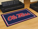5x8 Rug NCAA Ole Miss 5'x8' Plush Rug