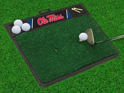 Golf Accessories NCAA Ole Miss Golf Hitting Mat 20" x 17"
