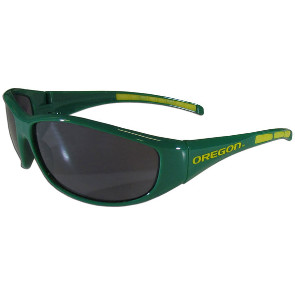 NCAA - Oregon Ducks Wrap Sunglasses-Sunglasses, Eyewear & Accessories,Sunglasses,Wrap Sunglasses,College Wrap Sunglasses-JadeMoghul Inc.