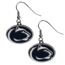 NCAA - Penn St. Nittany Lions Chrome Dangle Earrings-Jewelry & Accessories,Earrings,Dangle Earrings,Dangle Earrings,College Dangle Earrings-JadeMoghul Inc.