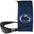 NCAA - Penn St. Nittany Lions Chrome Wrap Sunglasses and Bag-Sunglasses, Eyewear & Accessories,College Eyewear,Penn St. Nittany Lions Eyewear-JadeMoghul Inc.