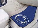 Custom Car Mats NCAA Penn State 2-pc Carpeted Front Car Mats 17"x27"