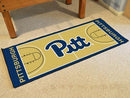 Kitchen Runner Rugs NCAA Pittsburgh Basketball Court Runner Mat 30"x72"