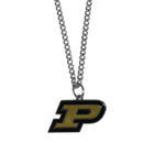 NCAA - Purdue Boilermakers Chain Necklace with Small Charm-Jewelry & Accessories,Necklaces,Chain Necklaces,College Chain Necklaces-JadeMoghul Inc.