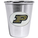 NCAA - Purdue Boilermakers Steel Shot Glass-Beverage Ware,Shot Glasses,Steel Glasses,College Steel Glasses-JadeMoghul Inc.