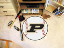 Round Rugs For Sale NCAA Purdue 'P' Baseball Mat 27" diameter