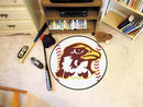 Round Rugs NCAA Quincy Baseball Mat 27" diameter