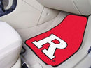 Custom Car Mats NCAA Rutgers 2-pc Carpeted Front Car Mats 17"x27"