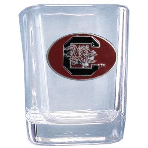 NCAA - S. Carolina Gamecocks Square Shot Glass-Beverage Ware,Shot Glasses,Square Shot Glasses,College Square Shot Glasses-JadeMoghul Inc.
