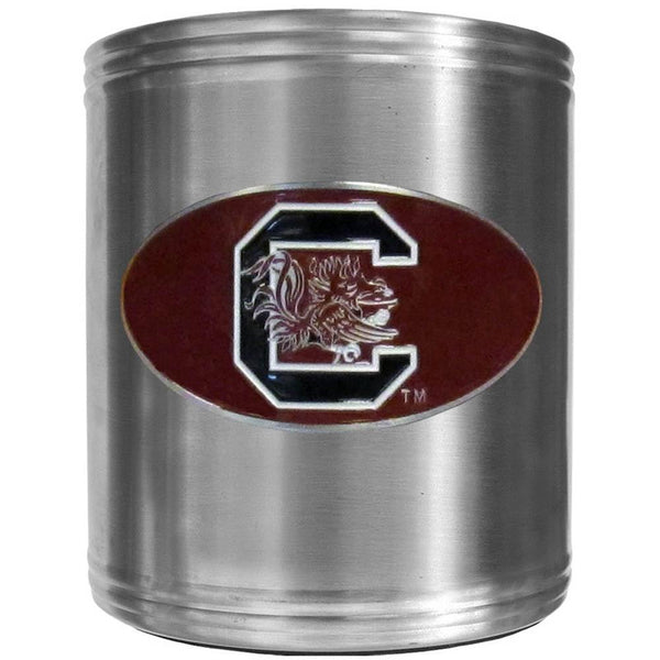 NCAA - S. Carolina Gamecocks Steel Can Cooler-Beverage Ware,Can Coolers,College Can Coolers-JadeMoghul Inc.